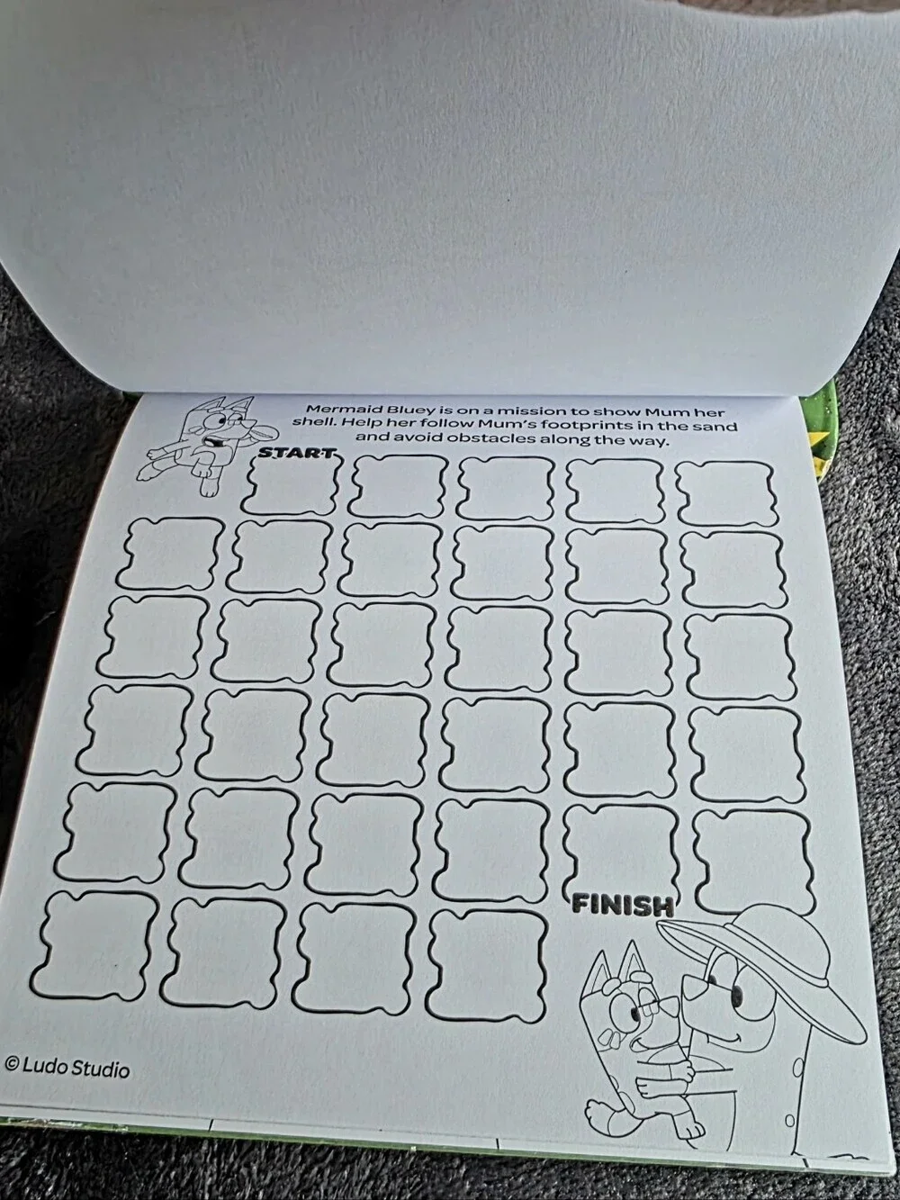 New Christmas Bluey Imagine Ink Magic Reveal Game Book w Mess-Free Marker set